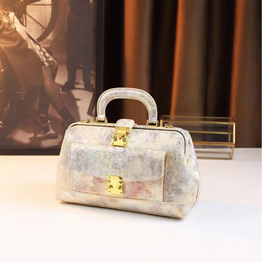 Retro Snakeskin Pattern Dumpling Bag Women