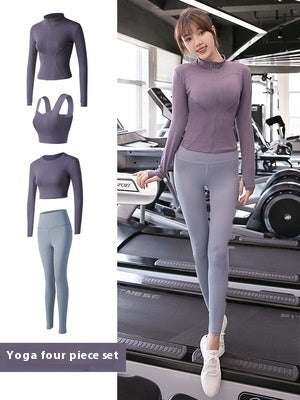 Long Sleeve Sports Yoga Suit Women