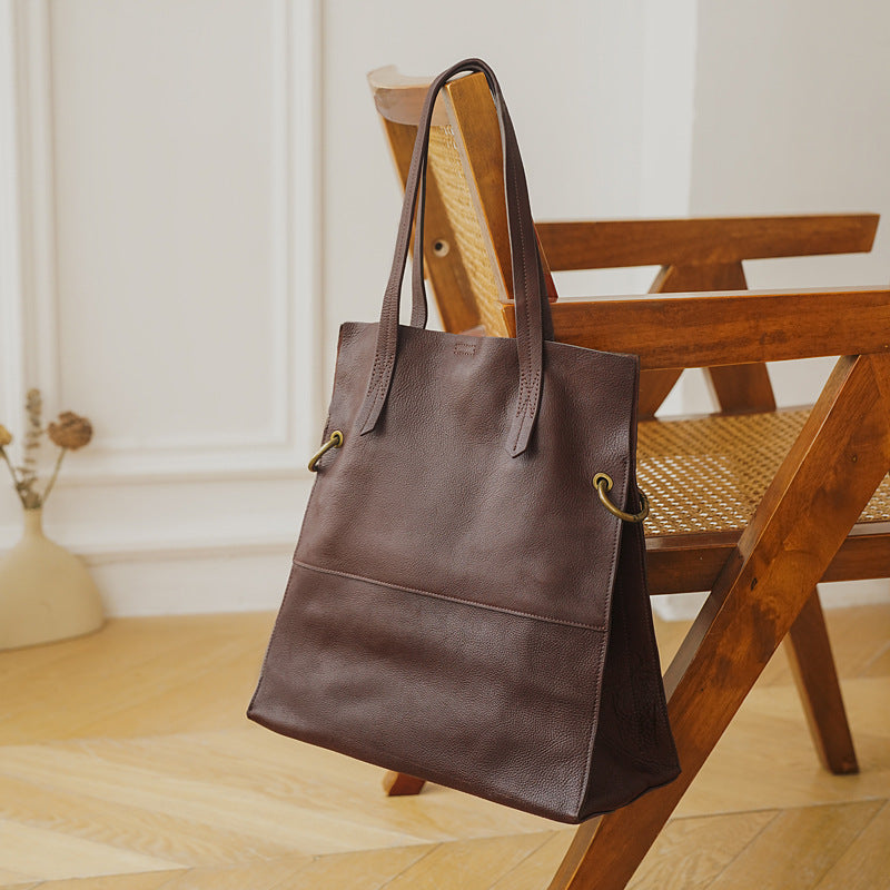 Modische Retro-Handtasche mit großem Fassungsvermögen für Damen