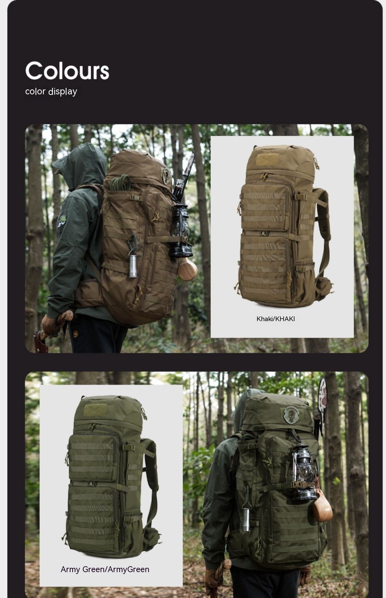 Outdoor Camouflage Men's And Women's Backpack