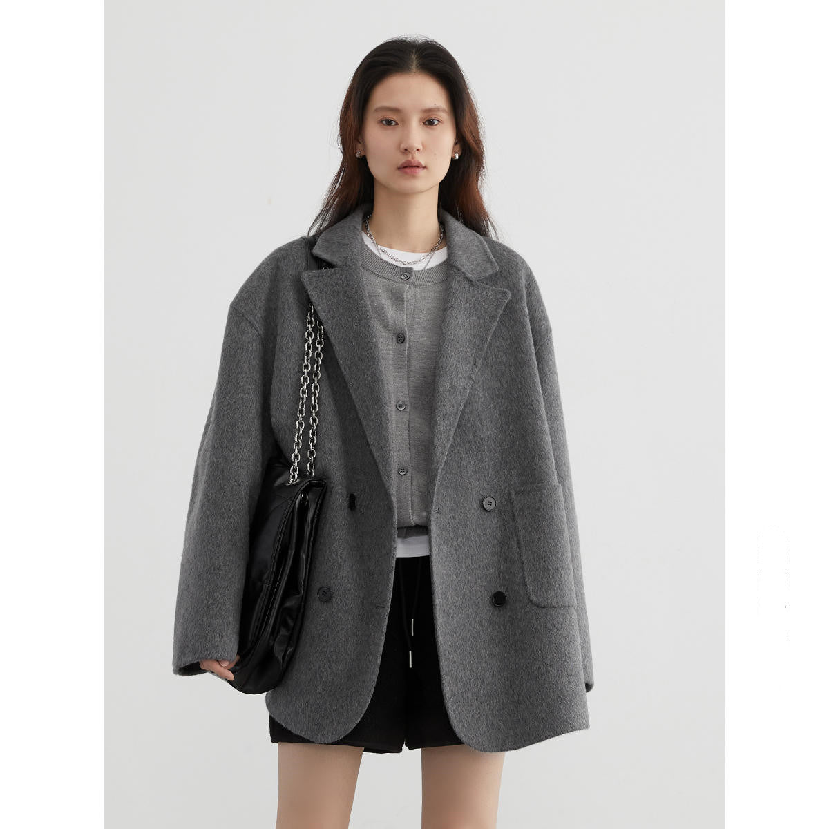 Women's Wool Double-sided Woolen Coat