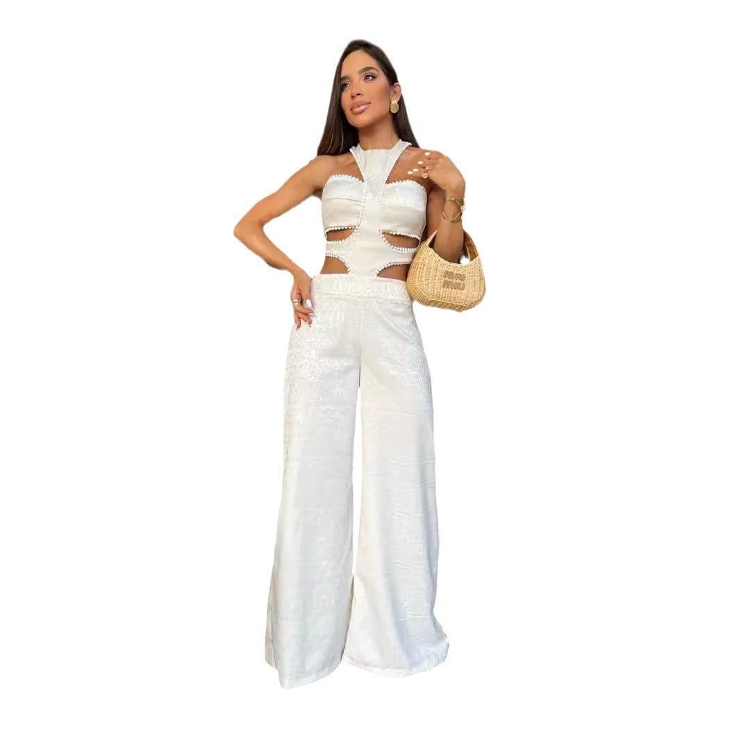 Women's Fashion Hollowed-out Temperament Jumpsuit