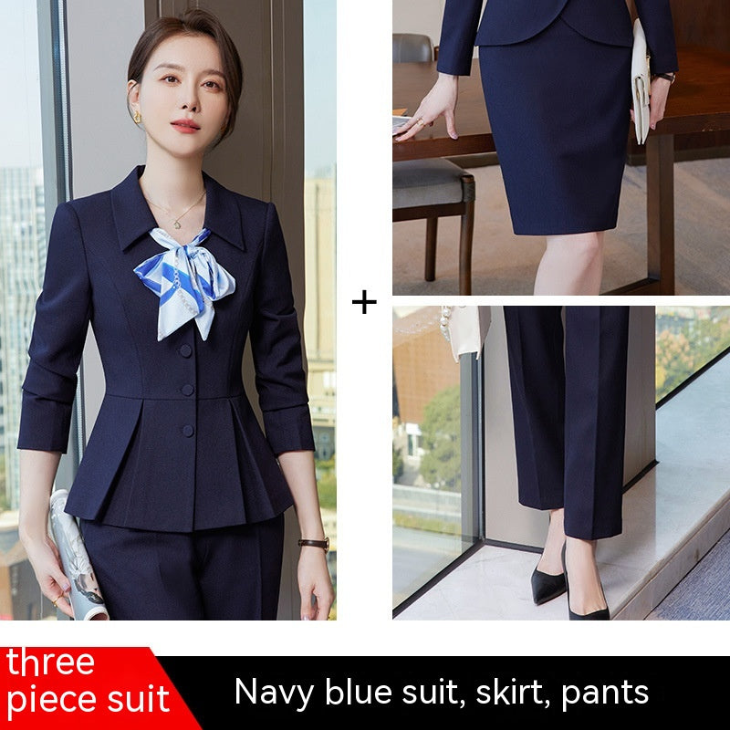 Professional Suit For Women's Fashion Beauty Salon Workwear Suit