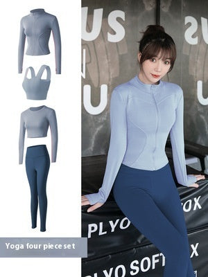 Long Sleeve Sports Yoga Suit Women