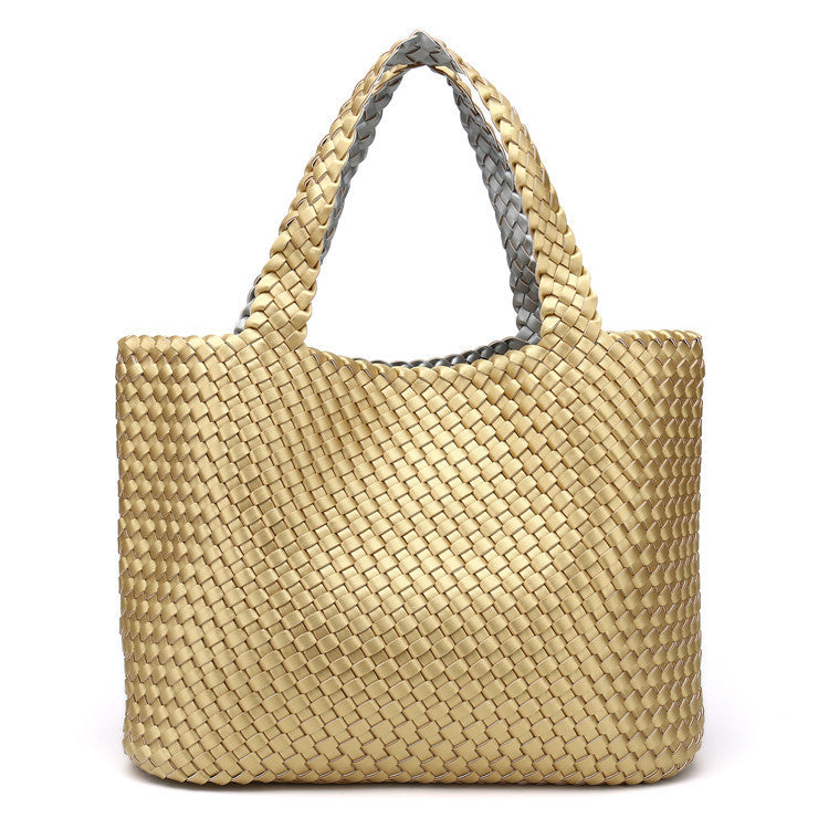 Woven Bag Open Cross Handbag