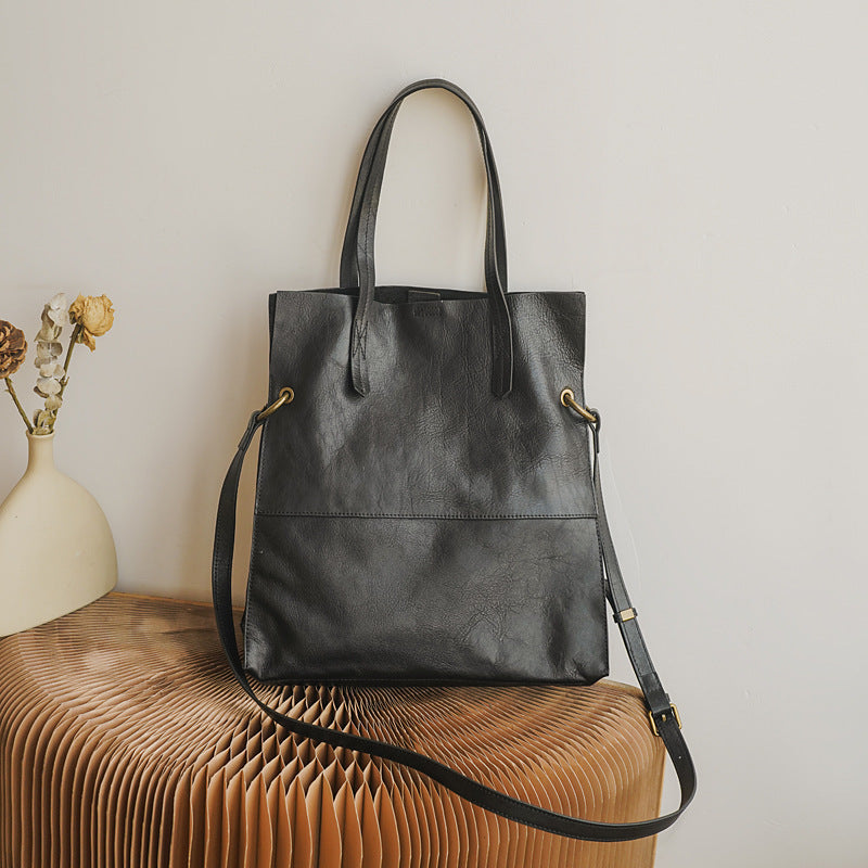 Modische Retro-Handtasche mit großem Fassungsvermögen für Damen