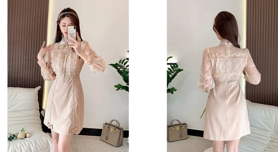 Early Spring French Style Beautiful Classic Style Dress