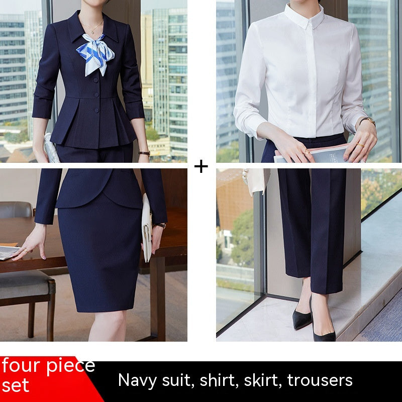 Professional Suit For Women's Fashion Beauty Salon Workwear Suit