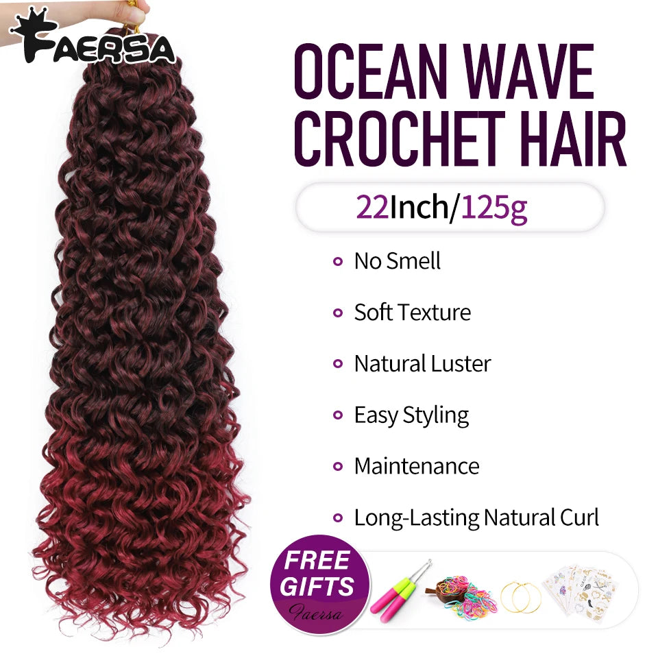 Crochet Hair Afro Curls Braiding Hair Extension Synthetic African Braided Hair For Braids Kinky Curly Soft Ombre Mazo Deep Twist