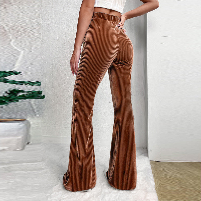 Corduroy Wide-leg Casual Pants Women