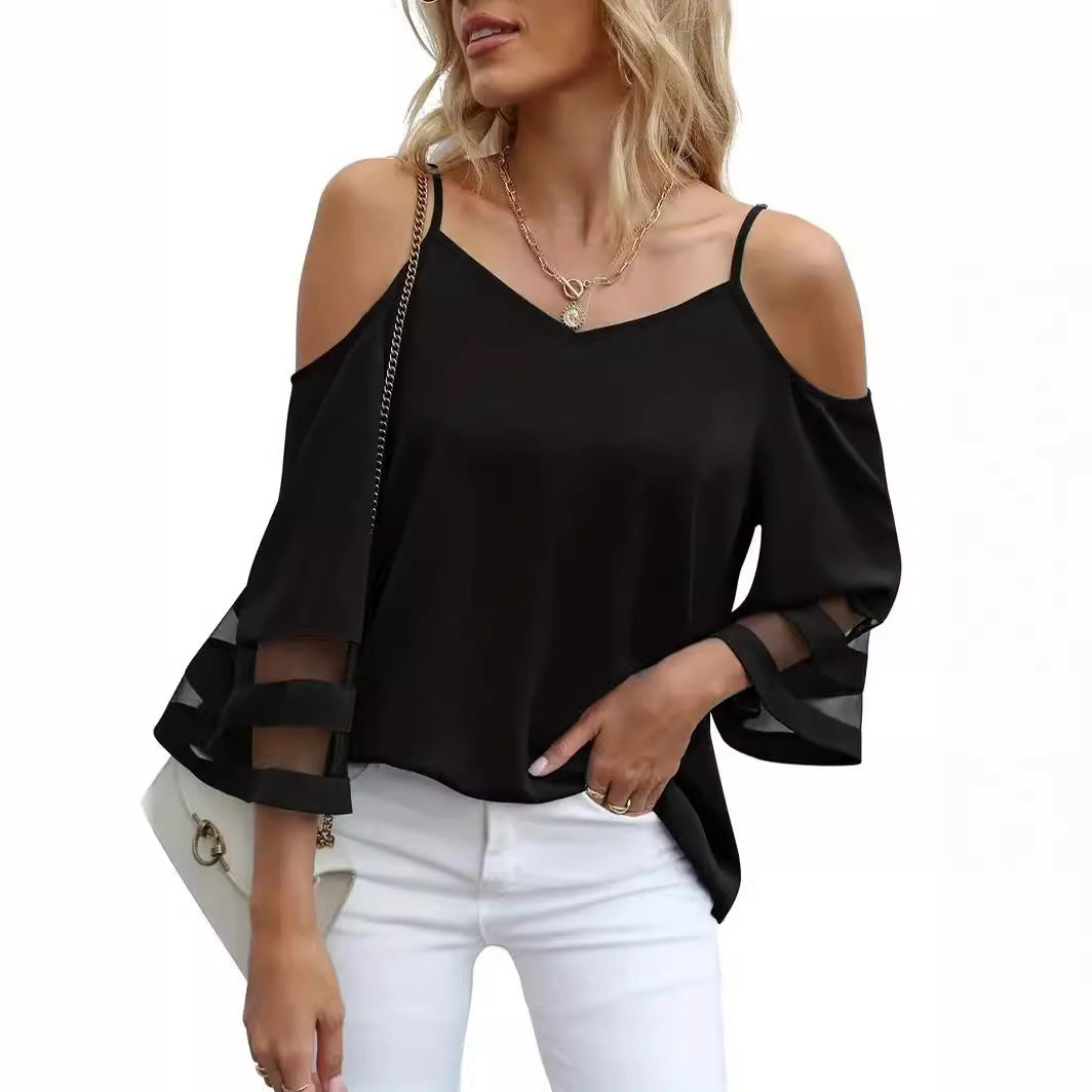 Women's Tops With Narrow Straps Leisure