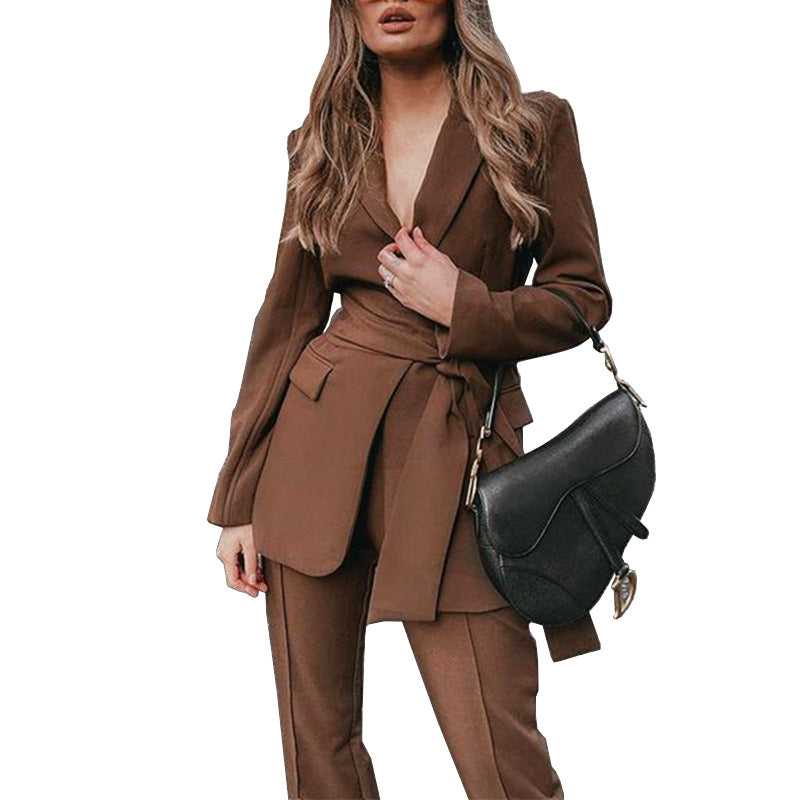 autumn New Fashion Suit Two-Piece Set Blazer