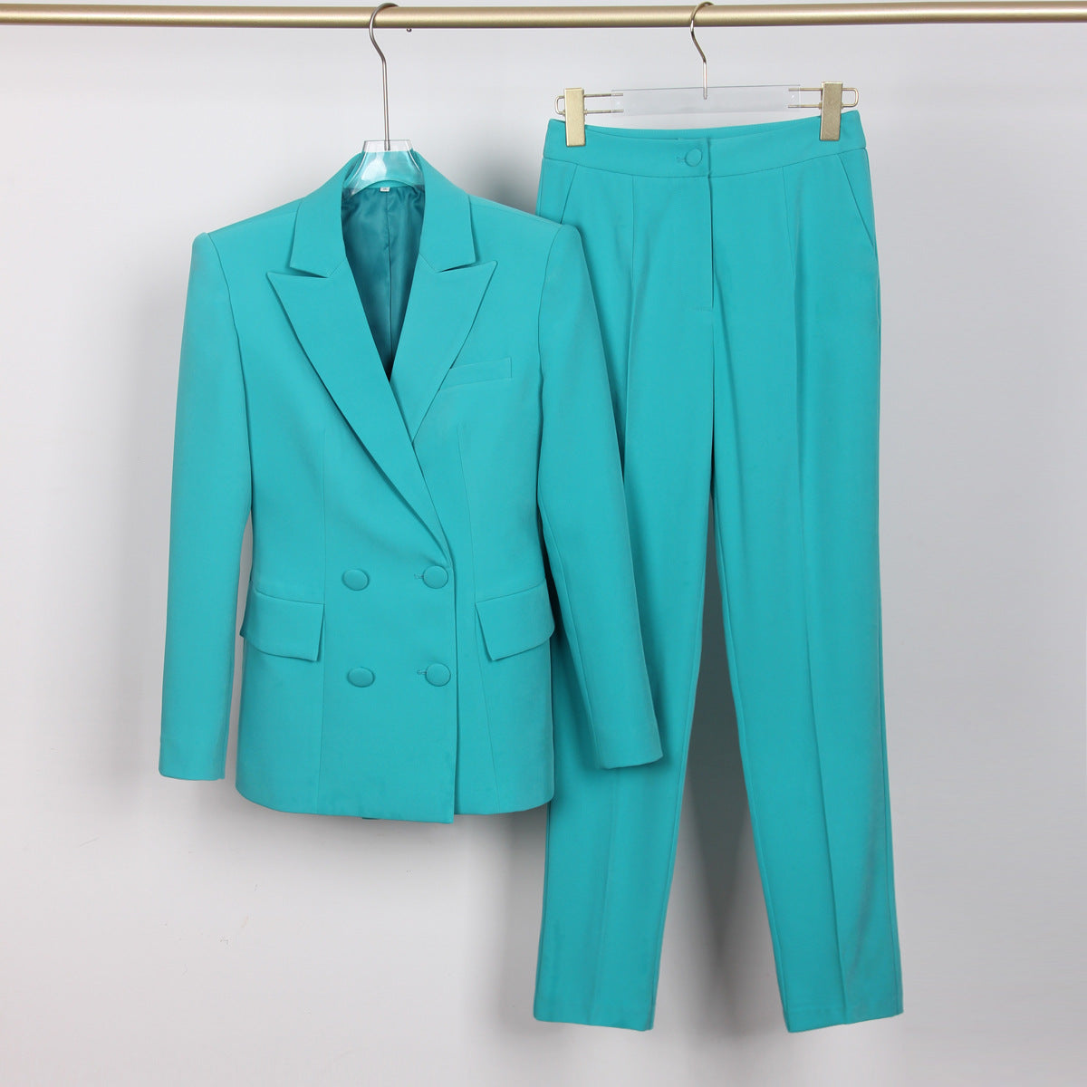 High Quality Casual Office Business Women plus Bra Pants Blazer Suit Set