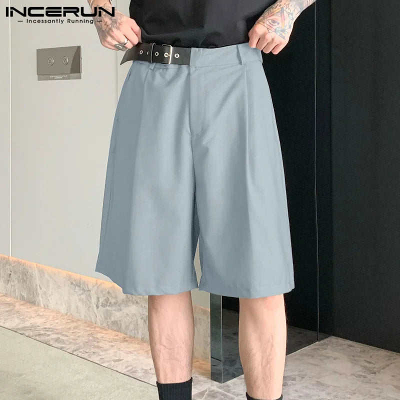 2023 Men Shorts Patchwork Oversize Streetwear Summer Casual Men Bottoms Loose Korean Style Fashion Wide Leg Shorts S-5XL INCERUN