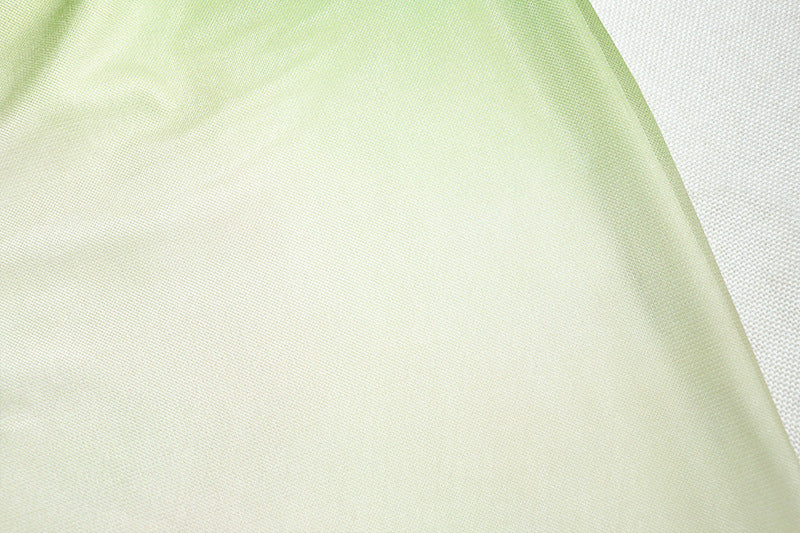 Printed Sexy Crossbody Sleeveless Gradient Color Sheath Dress