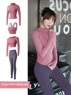 Long Sleeve Sports Yoga Suit Women