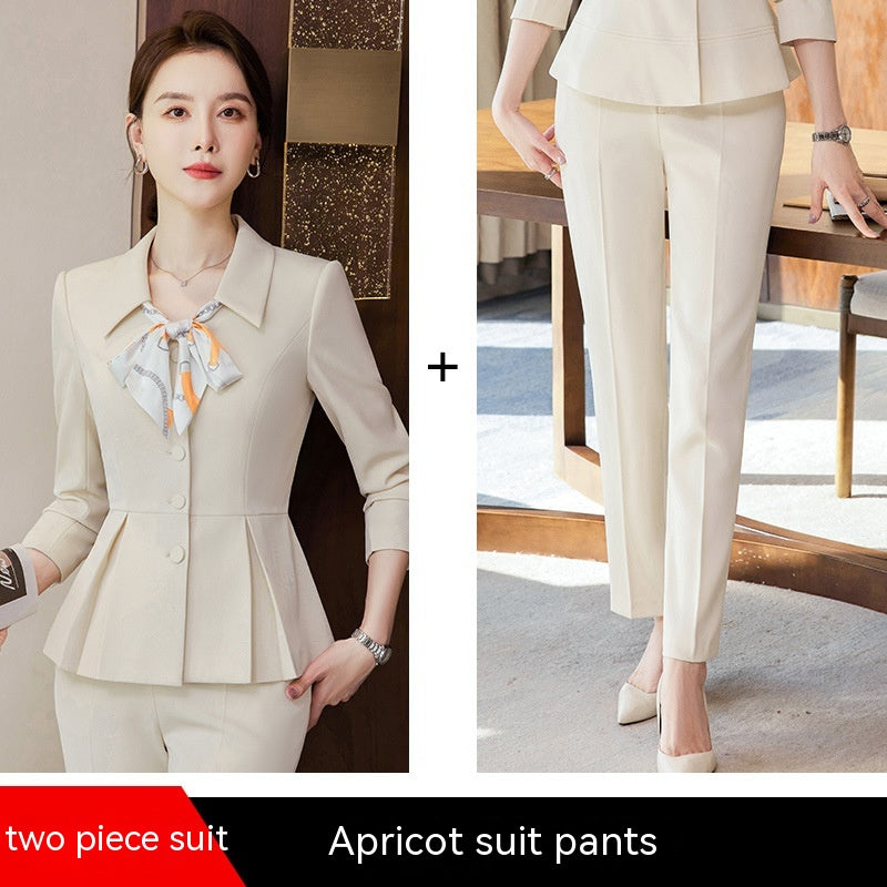 Professional Suit For Women's Fashion Beauty Salon Workwear Suit