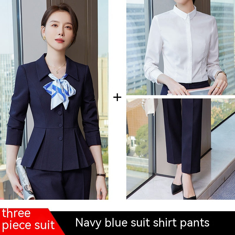 Professional Suit For Women's Fashion Beauty Salon Workwear Suit