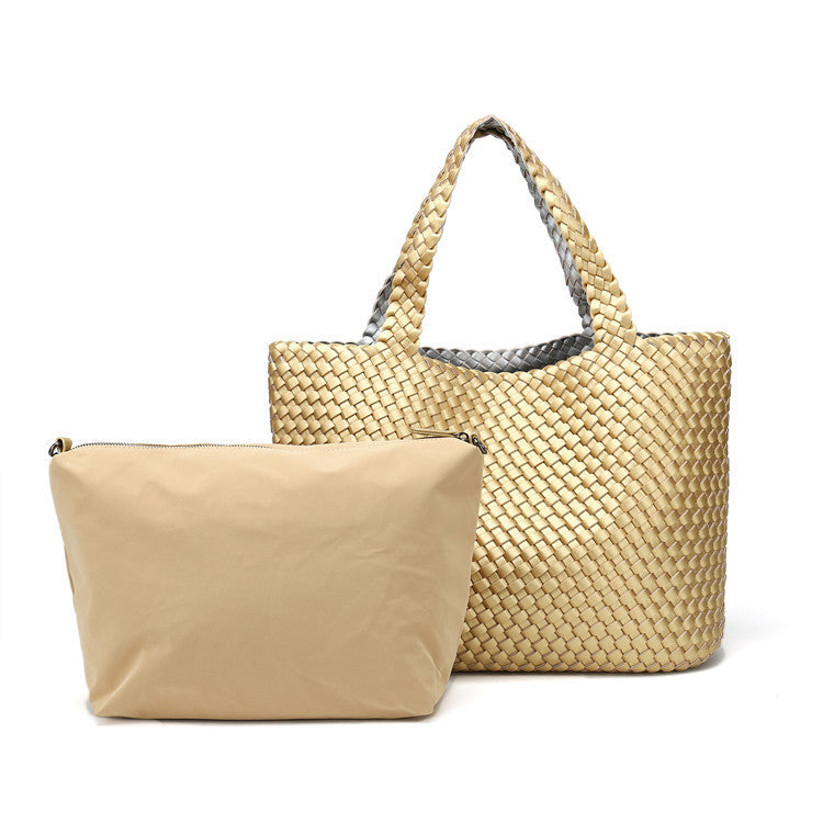 Woven Bag Open Cross Handbag