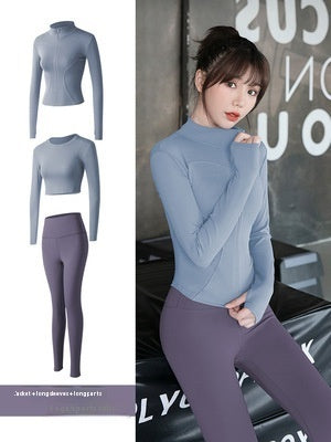 Long Sleeve Sports Yoga Suit Women